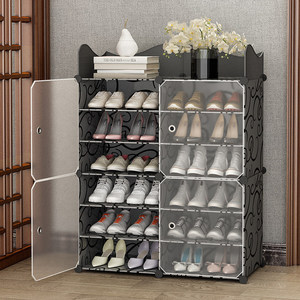 <b>Shoe</b> Cabinet Plastic Dustproof Space Saving Freestanding <b>Shoe</b> <b>Rack</b> Modern Minimalist Design Indoor <b>Storage</b> Organizer - Product Image 1