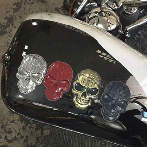 3D Skull Auto Badge Sticker Chrome Style Car <strong>Emblem</strong> Bumper Decal for Cars SUVs Trucks <strong>Motorcycles</strong> - Product Image 3
