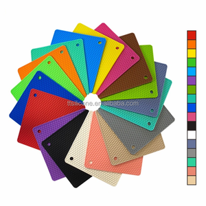 Eco-friendly Non-slip Kitchen Tool Heat Insulation Pad Anti-scalding square <b>Round</b> Silicone <b>Mats</b> & Pads Heat Protection - Product Image 4