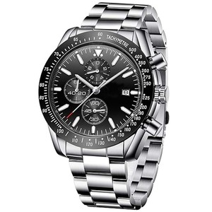 Relojes de Cuarzo de Diseño Casual de 45 mm, Cronógrafo con Fecha, Movimiento Japonés, Resistentes al Agua 30 m, Luminosos, para Hombre - Product Image 1