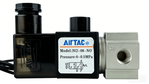 直动式3/2路真空电磁阀3V206 3V208，适用于-102.2kPa，用于气体发生设备 - Product Image 5