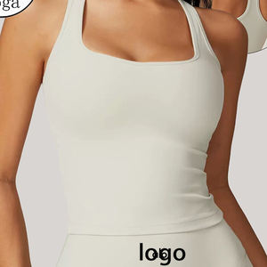 Sports Fitness Yoga Wear Anti-Exposure A-Line Tennis <b>Skirt</b> Customizable Tennis Tank Top Two-Piece Set - Product Image 3