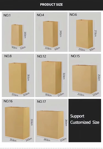 ถุงกระดาษคราฟท์สีขาวรีไซเคิลแบบกำหนดเอง เป็นมิตรกับสิ่งแวดล้อม ใช้แล้วทิ้ง สำหรับบรรจุภัณฑ์อาหาร งานฝีมือ รองเท้า และน้ำตาล พร้อมโลโก้ของคุณเองเพื่อการส่งเสริมการขาย - Product Image 4