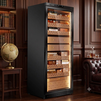 Humidor électronique intelligent RACHING MON5800A, capacité 3000, en bois de cèdre espagnol, refroidisseur à cigares avec élimination de l'ammoniac