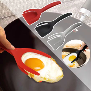 ชุดอุปกรณ์ครัว ตะหลิวทำไข่เจียวและที่คีบไข่ ด้ามจับพลาสติกไนลอน - Product Image 4