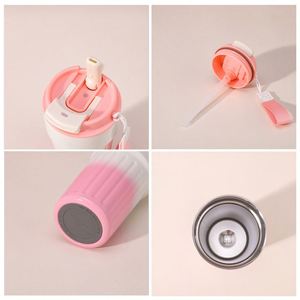 Taza de Café Portátil de Acero Inoxidable con Aislamiento al Vacío, Termo con Tapa y Cordón - Regalo Empresarial para Uso en Exteriores - Product Image 5