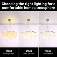 Lustre en cristal LED suspendu au design créatif et luxueux en or moderne, lampe suspendue globe pour salon