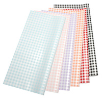 Papier d'emballage à fleurs à carreaux Xihuanong, style coréen, imperméable, pour bouquets, emballage cadeau de Noël, fournitures pour fleuristes DIY