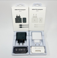 Chargeur rapide USB-C PD 45W pour Samsung avec câble de charge USB-C vers C, adaptateur de charge super rapide pour Samsung Galaxy S26 S25 S24