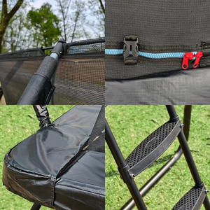 Zoshine Premium 10x14FT Trampolín para niños Rectángulo Sistema de salto de servicio pesado para exteriores con red de seguridad para familias - Product Image 6