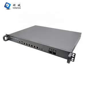 YENTEK alat jaringan 1U rak server casing 6 LAN 4 SFP PFSense industri router firewall keamanan jaringan PC komputer