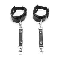 Discothèque fille corps Bondage cuir 4 pièces ensemble masque Corset pantalon menottes BDSM ensemble de Lingerie érotique pour les femmes