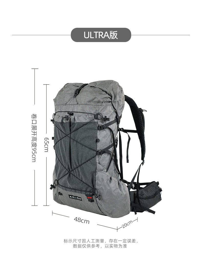 3F Gear YUE 45+10L Ultralight Backpack for Outdoor Camping & Hiking - Breathable Unisex Rucksack with Adjustable System 3F Gear YUE 45+10L Ultralight Backpack for Outdoor Camping & Hiking - Breathable Unisex Rucksack with Adjustable System