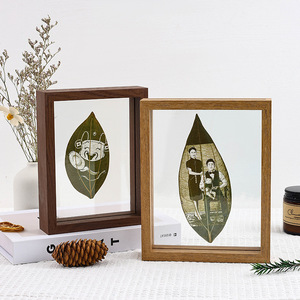 Manufacturer wholesale leaf carving <b>frame</b> specimen <b>frame</b> square 6-inch, 7-inch, 8-inch <b>A4</b> - Product Image 4