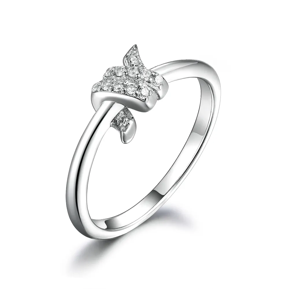 Trung Quốc bán buôn vài vòng 925 Sterling bạc đơn giản rhodi mạ S925 Wedding engagement Rings đối với phụ nữ