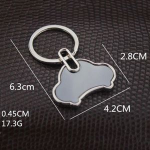 House Shape Keychain Blank Engrave Sublimation Metal Key Chain <b>Custom</b> Key Ring Beer Bottle Opener Keychain Real Estate Key Ring - Product Image 4