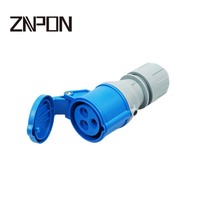 Vente flash ZNPON, prise CEE bleue à connexion rapide 16A, 16 ampères, 3 broches, prise industrielle CEE IP44