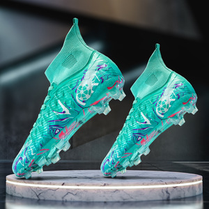 Zapatos de Fútbol Unisex para Niños, Suela TF para Césped Artificial, Transpirables, para Entrenamiento, Diseño de Partido de Fútbol Mundial - Product Image 3