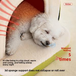 Cama para Mascotas Moderna, Resistente, Cálida para Invierno, para Todas las Estaciones, Cerrada, Segura, Desmontable y Lavable, para Sala de Estar, para <span class=keywords><strong>Perros</strong></span> y Gatos - Product Image 3