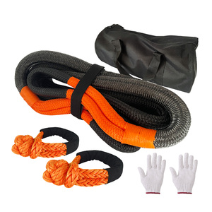 Corde de remorquage tressée double 4x4 en nylon cinétique de couleur personnalisée avec œillets Corde de récupération d'outils d'urgence - Product Image 4