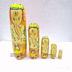 Juego de artesanías de madera para decoraciones, juguetes de dioses indios, regalos de madera, artículos artesanales - Product Image 3