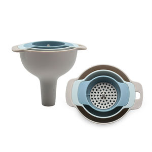 Conjunto funil de plástico 4 em 1 para utensílios de cozinha, equipamento multifunção com alça - Product Image 5