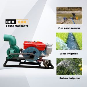 Ensemble de pompe à eau diesel mobile, pompe centrifuge à haut débit pour l'irrigation agricole, le drainage des inondations - Product Image 3