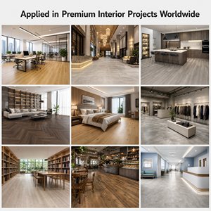 Revêtement de sol SPC à installation facile, LVT à âme rigide, sous-couche imperméable <span class=keywords><strong>pour</strong></span> usage intérieur commercial, résidentiel et hospitalier, garantie 5 ans - Product Image 2