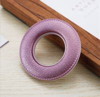 Nouvelles anneaux à œillets pour rideaux, design économique, anneaux en plastique texturé cuir, accessoires pour rideaux