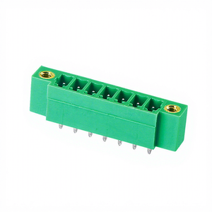 <b>Terminal</b> Block Connector Plug Pull Type KF2EDGVM-3.5/3.81 Straight Pin Base Ear Positioning Bent Pin Base PA66 Tin Plated - Product Image 1