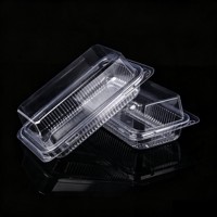 Boîtes en plastique transparent jetables pour aliments, en PET transparent, pour pâtisserie, biscuits, gâteaux, emballage de boulangerie