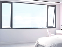 Fenêtre coulissante Jinhengtai - Cadre en alliage d'aluminium, verre trempé, isolation thermique, design moderne