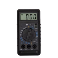 Multimeter Digital Benchtop 9v Harga Terjangkau dengan Kabel Uji, Pengukur Tegangan AC/DC, Arus, dan Resistansi, Lampu Latar Biru