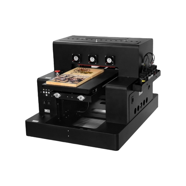 COLORSUN Automatic Print White Color at One Time with Free Bottle Holder for  Phone case Cylinder Printing A3 UV Led Printer