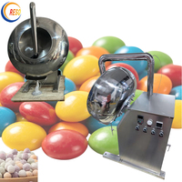 Machine automatique de recouvrement de bonbons au caramel et aux noix de 3-5 kg, machine de pulvérisation de sucre pour fèves de chocolat