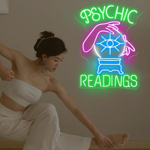 Letture psichiche segno al Neon, <span class=keywords><strong>cartomante</strong></span> segno Led, luce al Neon psichica, luce Led di lettura dei tarocchi, luci al Neon personalizzate segni Diya - Product Image 6