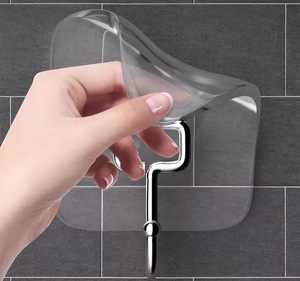 Trong suốt tự dính tường móc cho nhà bếp phòng tắm phòng khách phòng ngủ Mug chủ Rack & cửa S sử dụng với thực phẩm an toàn - Product Image 5