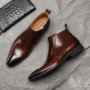 Zapatos de Cuero con Cordones Negros para Hombre, Estilo Formal de Negocios, con Patrón de Cocodrilo, Nuevo Estilo Otoño 2026, Superventas - Product Image 1