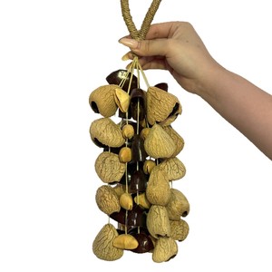 Wholesale Hand Crafted Long Mixed Fruit Shell Shaker <b>Wind</b> Chim Rattle Bell For Sound Therapy Hanging Home Bohemian Decor - Product Image 1