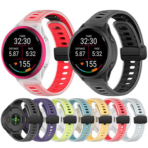 <span class=keywords><strong>Bracelet</strong></span> de <span class=keywords><strong>montre</strong></span> en silicone Win-Win, <span class=keywords><strong>bracelet</strong></span> sport magnétique respirant en silicone de luxe pour <span class=keywords><strong>montre</strong></span> intelligente Garmin Forerunner 570 47 mm - Product Image 1