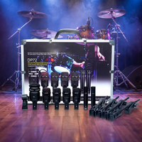 Kit de microphones à condensateur professionnels Audix DP72 pour batterie, 7 pièces, filaires, anti-bruit, légers