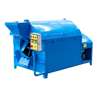 DINGSHEGN Elektromagnetische roestvrijstalen trommelvormige kruidenverwerkingsmachine Tarwemeel Sojabonen Maïs Melk Noten Fruit 380V 4KW