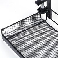 U04 Panier de rangement moderne sous bureau en acier au carbone et plastique PP pour gestion des câbles, sans perçage, avec pince de fixation, 36,5 cm