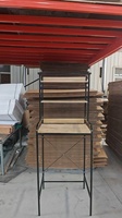 Étagère à 3 niveaux au-dessus de la machine à laver avec barre de suspension, organisateur de rangement gain de place pour buanderie
