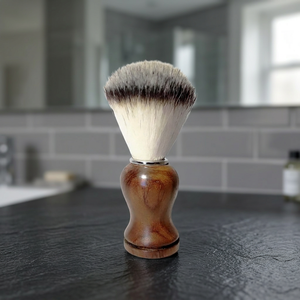 Pinceau à raser professionnel ASAP Brand Premium en nylon, modèle ABP-1531, manche en bois, outils de toilettage pour barbier. - Product Image 4