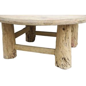 Cinese asiatico all'ingrosso antico riproduzione naturale rustica <span class=keywords><strong>olmo</strong></span> sbiancato tavolini da caffè in legno - Product Image 2