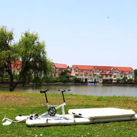 4.7M gonflable Pvc quai flottant ponton Sup eau vélo pédales bateaux
