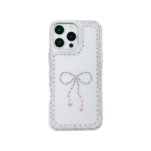OKHOPE custodia per telefono con strass trasparente con anello magnetico, motivo a cuore sorridente - Product Image 1