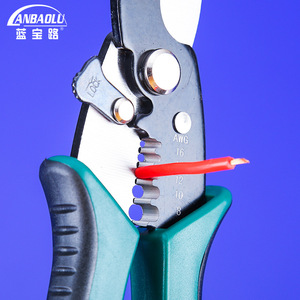 Anbaolu <b>Wire</b> <b>Stripper</b> 8-16 Awg Manual Cable Cutter Crimping Tool For Diy Wiring - Product Image 1