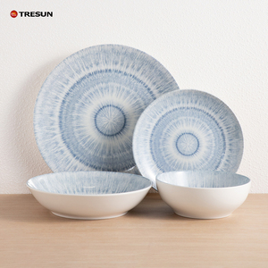 Vajilla de Cerámica Azul Claro Estilo Nórdico, Juego de Cena de Porcelana Sostenible para Restaurantes, Hoteles y Servicios de Catering - Product Image 1